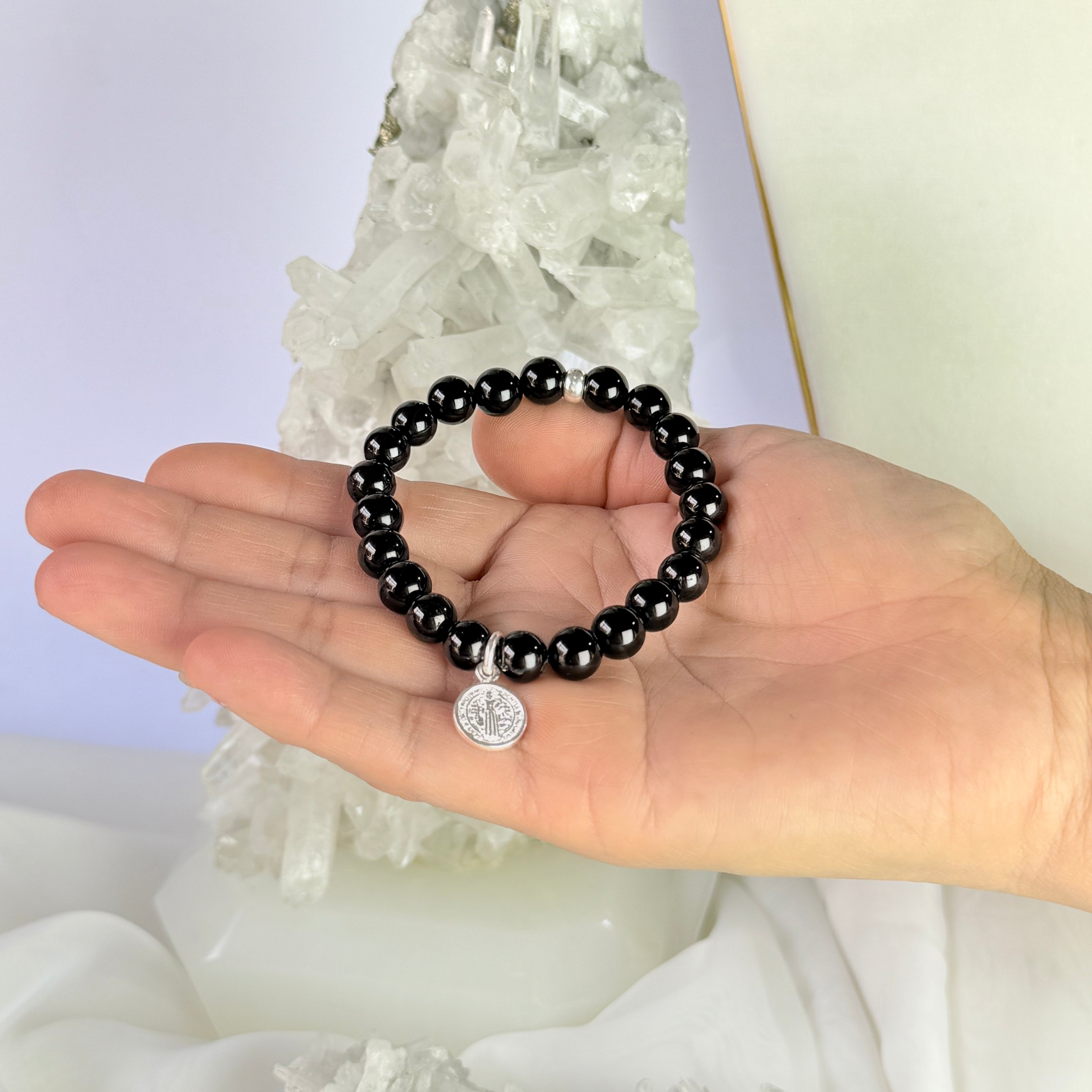 Pulsera San benito y turmalina